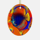 Discuremia V1 - abstracte digitale illustraties Keramisch Ornament (Rechts)