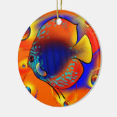 Discuremia V1 - abstracte digitale illustraties Keramisch Ornament (Links)