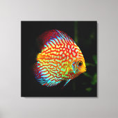 Discus aquarium vis canvas print (Voorkant)