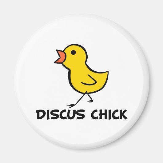 Discus Chick Magnet Magneet (Voorkant)