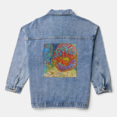 Discus Fish Denim Jeans Jas Jacket (Achterkant)