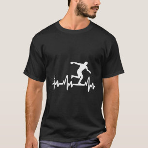 Discus Gooi Thrower Gooien EKG Hebeat Track en T-shirt