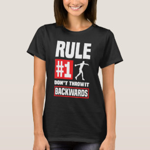 Discus gooien Discus gooier track en veld regel T-shirt