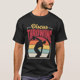 Discus gooien sport gooier t-shirt