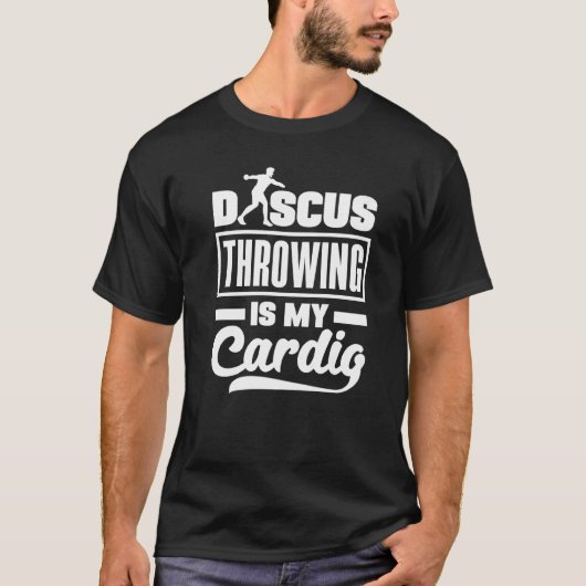 Discus gooier track en veld discuswerpen is t-shirt (Voorkant)