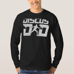 Discus papa gooier vader track en veld gooien t-shirt
