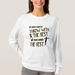 Discus Throw met de beste vrouwelijke hoes T-shirt