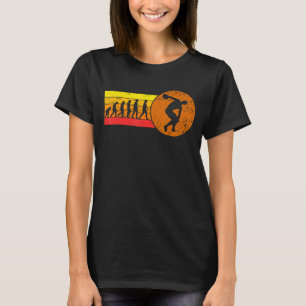 Discus Throw Retro Evolutietraject en Fie T-shirt