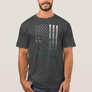 Discus Thrower America Flag Discus T-shirt