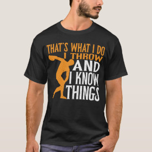 Discus Thrower, ik denk en ik weet dingen die niet T-shirt