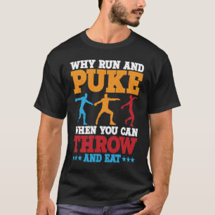 Discus Thrower, waarom ren en puk descus 1 T-shirt