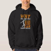Discus Thrower Why Run And Puke Discus Throwing Hoodie (Voorkant)