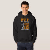Discus Thrower Why Run And Puke Discus Throwing Hoodie (Voorkant volledig)