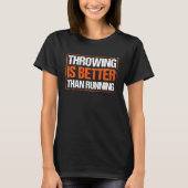 Discus Throwing Athlete Track And Field Thrower Co T-shirt (Voorkant)