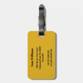 Discus Throwing Bagagelabel (Achterkant verticaal)