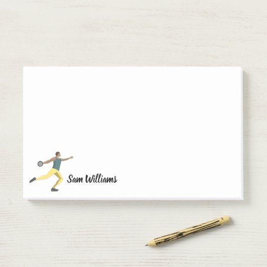 Discus Throwing Post-it® Notes (Op bureau)