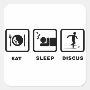 Discus Throwing Vierkante Sticker