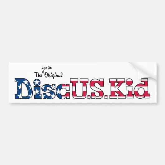 DiscUSKid bumpersticker (Voorkant)
