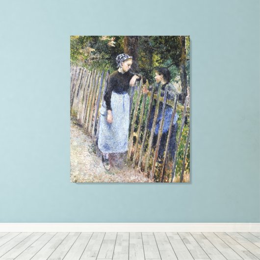 discussie in Camille Pissarro Canvas Afdruk (Insitu (Houten vloer))