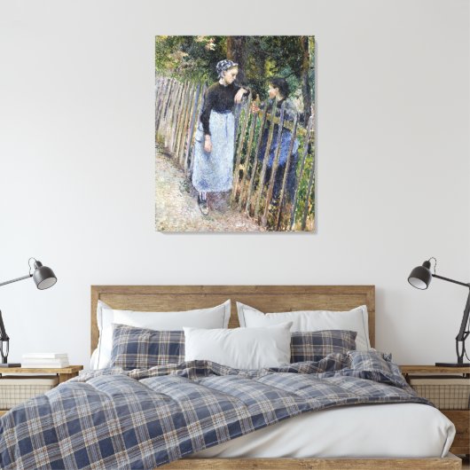 discussie in Camille Pissarro Canvas Afdruk (Insitu (Slaapkamer))