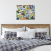 Discussieartikel Abstracte kunst Canvas Afdruk (Insitu (Slaapkamer))