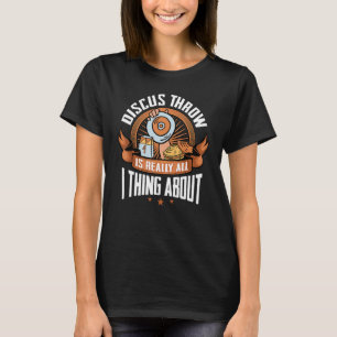 Discuswerpen Atletiek Discuswerper Traineren T-shirt