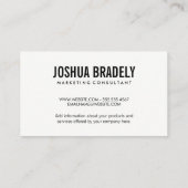 Discuter bulle / Carré de points Carte de visite (Dos)