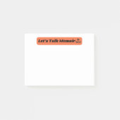 Discutons des mémoires post-it Notes (Devant)