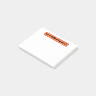 Discutons des mémoires post-it Notes