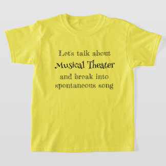 Discutons du T-Shirt sur le théâtre musical