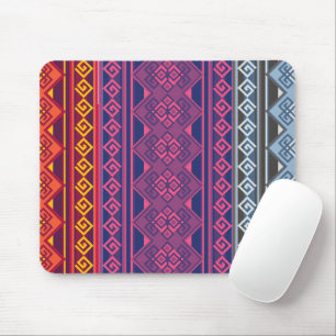 Diseño Andino Azul, Naranja y Magenta Muismat