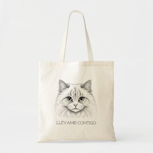 diseño de gato tote bag (Voorkant)