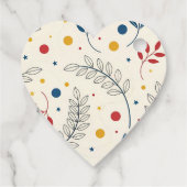 Diseño floral bedankjes labels (Achterkant)