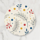 Diseño floral bedankjes labels (Achterkant)