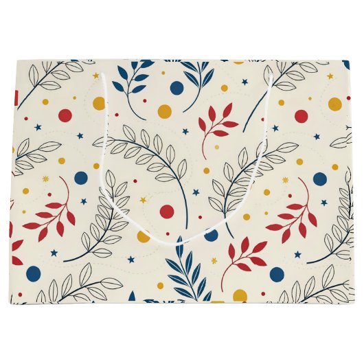 Diseño floral groot cadeauzakje (Voorkant)