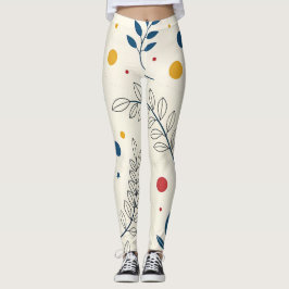 Diseño floral leggings