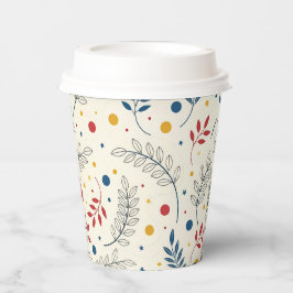 Diseño floral papieren bekers