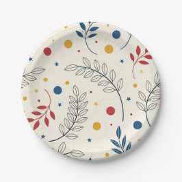 Diseño floral papieren bordje