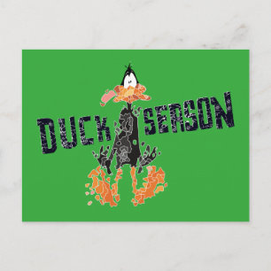 Disgeïntegreerde DAFFY DUCK™ "Duck Season" Briefkaart