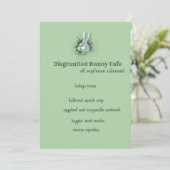 Disgruntled Bunny Rabbit Kaart (Staand voorkant)