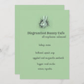 Disgruntled Bunny Rabbit Kaart (Voorkant / Achterkant)