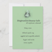 Disgruntled Bunny Rabbit Kaart