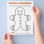 Disguise a Gingerbread Template and Instructions Flyer (Hand)