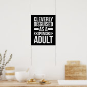 Disgusible Adult Funny Quote Poster (Keuken)