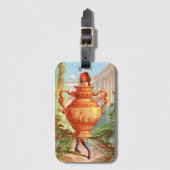 Dish Darlings Golden Amphora Bagagelabel (Voorkant (verticaal))