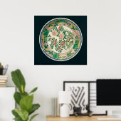 Dish met famille verte decoratie (Thuiskantoor)