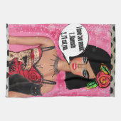 Dish towel Ik heb twee manieren: Namaste of ik sni Theedoek (Horizontaal)