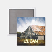 Dish Washer Status Magnet Magneet (Voorkant / Achterkant)