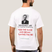 DISHONEST ABE T-SHIRT (Achterkant)