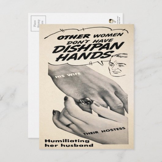  Dishpan Hands Ad Briefkaart (Voorkant / Achterkant)